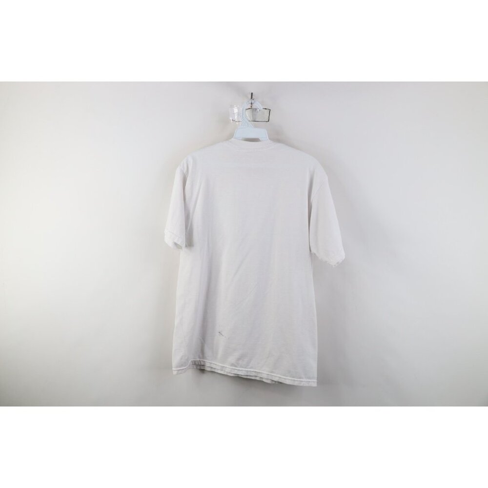 Vtg 90s Y2K Abercrombie & Fitch Mens M Distressed Spell Out Short Sleeve T-Shirt - Picture 12 of 14